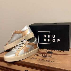 ShuShop Women's Rose Gold Reba Sneakers NWTs